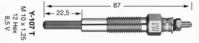 Свеча накаливания NGK 1253